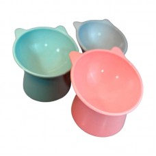 98174 - COMEDOURO PLASTICO ELEVADO COM ORELHAS DE GATO E CAPACIDADE DE 300ML