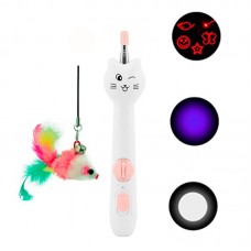 98249 - BRINQUEDO DE PLASTICO NA COR ROSA, VARINHA COM LASER QUE ESTICA, PELUCIA E COM LUZES 