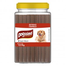 98381 - BIFINHO EM BARRAS, NO SABOR FRANGO, SUPER MACIO E EM POTE QUE CONTEM 2,5 KILOS