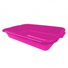 98291 - BANDEJA PLASTICA HIGIENICA, NA COR ROSA E IDEAL PARA GATOS.
