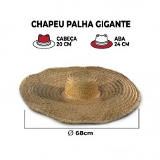98391 - CHAPEU PALHA GIGANTE E LEVE