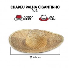 98390 - CHAPEU DE PALHA GIGANTINHO LEVE 