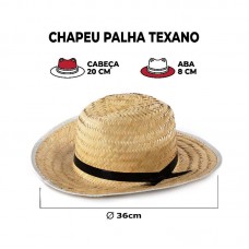 98387 - CHAPEU DE PALHA TEXANO E LEVE 