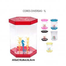 75895 - BETEIRA PLAST C/ENFEITE CORES DIV 1L