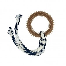 100005 - BRINQ OSSO FIBRA DE COCO ANEL C/CORDA