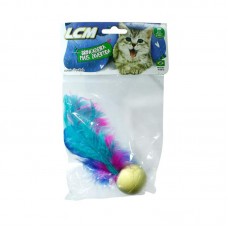 77535 - BRINQ PLAST BOLA CAT TOY C/PENAS P*0