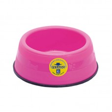 79337 - Comedouro plastico pesado filhote rosa G 450ml - Mr Pet