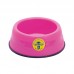 Comedouro plastico pesado filhote rosa G 450ml - Mr Pet