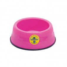 79339 - Comedouro plastico pesado filhotes rosa P 300ml - Mr Pet