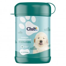 82715 - Lenço Umedecido Filhotes - Club Cat Dog - com 75 lenços - 16x8cm 