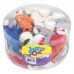 Brinquedo pelucia rato colorido - American Pet's - com 60 unidades - 8cm 