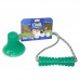 Brinquedo borracha bite toy com ventosa verde - Club Pet Maxx - 17cm 