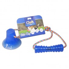 86367 - Brinquedo Plástico Bite Toy com Ventosa Azul - Club Pet Maxx - 17cm 