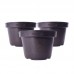 Vaso plastico PF-14 preto 1,1L - Big Plast - com 3 unidades - 14x12cm 