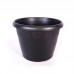 Vaso plastico com borda VB-25 preto 5L - Big Plast - 25x22x20cm 