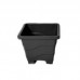 Vaso plastico quadrado VQ-25 preto 7L - Big Plast - 25x20x17cm 