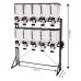 Movel Dispenser Durabox Stander Preto 10 x 40 litros - Durapets - MEDIDAS: A2,08XC1,75XL57CM