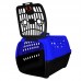 Caixa de Transporte Confort N1 Azul Escuro com Preta - Club Pet Maxx - A27,8 X C44 X L30,8 cm