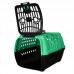 Caixa de Transporte Confort N1 Verde e Preta - Club Pet Maxx - A27,8 X C44 X L30,8 cm