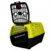 Caixa de transporte confort N1 amarela e preta - Club Pet Maxx - A27,8 X C44 X L30,8 cm