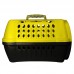 Caixa de transporte confort N1 amarela e preta - Club Pet Maxx - A27,8 X C44 X L30,8 cm