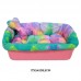 Cama Plástica com Colchonete Confort Estampa Colors - Club Pet Maxx - 17X54X38,5 cm