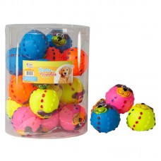 88232 - Brinquedo vinil bola com carinha - Savana - pote com 24 unidades - 20x28cm