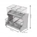 Movel dispenser balcao cristal - Plast Pet - 6 unidades com 7,5L - 64,1x40,4x61,9cm 