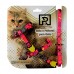 Conjunto peitoral e guia nylon luxo para gato femea P - Pet Repasse - 20cmx20mm