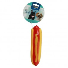 88706 - Brinquedo Vinil Hot Dog Pequeno - Club Pet - MEDIDAS ALT: 3CM - COMP:13CM