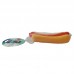 Brinquedo Vinil Hot Dog Pequeno - Club Pet - MEDIDAS ALT: 3CM - COMP:13CM