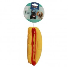88712 - Brinquedo Vinil Hot dog Grande - Club Pet - MEDIDAS ALT: 4CM - COMP:13CM