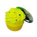 Brinquedo Vinil Cupcake Amarelo - Club Importados - Altura:8cm - comprimento:7cm 
