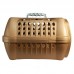 Caixa de Transporte Goldmaxx N1 Gold/Cinza - Club Pet Maxx - A27,8 X C44 X L30,8 cm