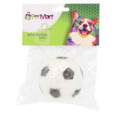 89726 - Brinquedo vinil bola futebol - PetMart - 7cm