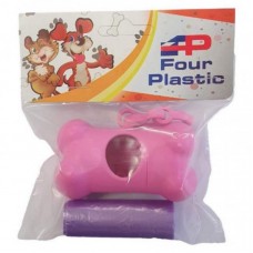 89841 - Cata caca plastica kit c/1 rolo diversas cores - Four Plastic - MEDIDAS:13X8X4CM