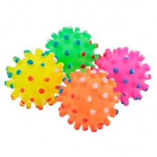 89892 - Brinquedo vinil bola cravo colorido - PetMart - 6,5cm