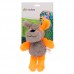 Brinquedo pelucia cachorro cinza e laranja - PetMart - 19cm