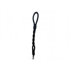 89981 - Guia corda trançada preto - Pet Repasse - 60cmx16mm