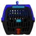 Caixa de Transporte Confort N2 Azul escuro com Preta - Club Pet Maxx - MEDIDAS:48,28x30,8x34,8 
