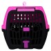 Caixa de Transporte Confort N2 rosa com Preto - Club Pet Maxx - MEDIDAS:48,28x30,8x34,8 