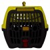 Caixa de Transporte Confort N2 Amarelo com Preto - Club Pet Maxx - MEDIDAS:48,28x30,8x34,8 