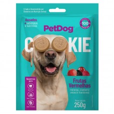 90399 - Biscoito para cães Cookie Frutas Vermelhas 250g - Pet Dog -  Com ingredientes funcionais e integral