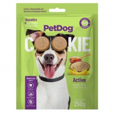 90401 - Biscoito para cães Cookie Banana aveia e mel 250g - Pet Dog - MEDIDAS:22X18X5CM