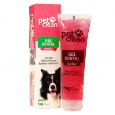 90508 - GEL DENTAL MORANGO PET CLEAN 90G P*1
