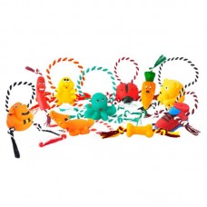 90540 - Kit brinquedo vinil baby com corda com 10 unidades - Club Petgrows - 12x60x40cm