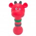 Brinquedo vinil Halteres Girafa - Club Petgrows - 7x13cm