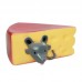 Brinquedo vinil queijo com rato - Savana - 10,5x8,5cm 