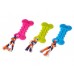 Brinquedo borracha osso com corda cores diversas - Savana - 16,5cm 