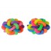 Brinquedo plastico bola colorida com sino P - Savana - 6,5cm 